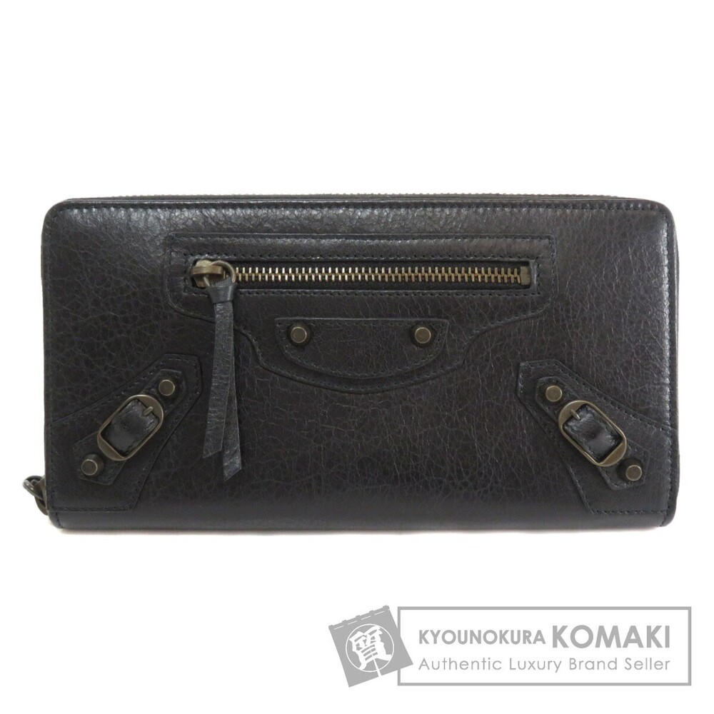 Balenciaga Continental Zip Long Wallet Lambskin